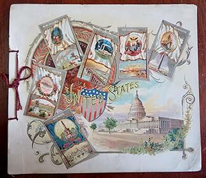 World & city Flags Allen & Ginter 1888 Tobacco card album beautiful