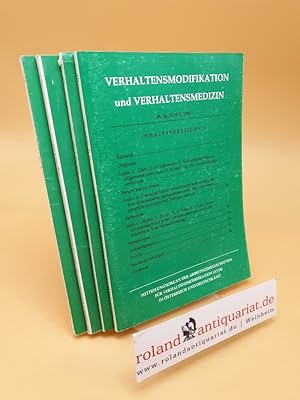 Bild des Verkufers fr Verhaltensmodifikation und Verhaltensmedizin ; 16. Jahrgang, Heft 1-4, 1995 ; (4 Bnde) zum Verkauf von Roland Antiquariat UG haftungsbeschrnkt