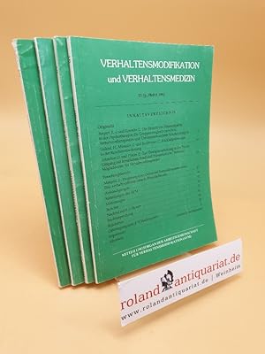 Seller image for Verhaltensmodifikation und Verhaltensmedizin ; 12. Jahrgang, Heft 1-4 1991 ; (4 Bnde) for sale by Roland Antiquariat UG haftungsbeschrnkt