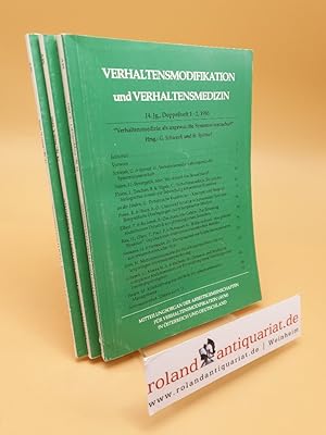 Seller image for Verhaltensmodifikation und Verhaltensmedizin ; 14. Jahrgang, Heft 1-4 1993 ; (3 Bnde) for sale by Roland Antiquariat UG haftungsbeschrnkt