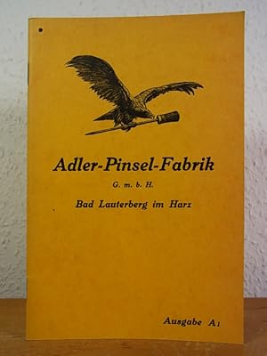 Adler-Pinsel-Fabrik G.m.b.H. Ausgabe A1. Katalog