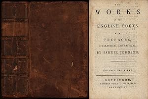 Bild des Verkufers fr The Works Of The English Poets. With Prefaces, Biographical and Critical. The Poetical Works of John Milton, Vol. I, containing Paradise Lost. Paradise Regain'd. Plans of Paradise Lost, in the Form of a Tragedy, from Milton's Manuscript. zum Verkauf von Antiquariat Lenzen