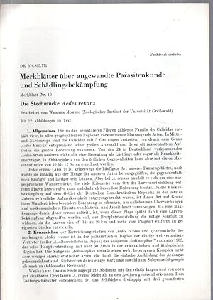 Bild des Verkufers fr Die Stechmcke (Ades vexans) zum Verkauf von Antiquariat Jterbook, Inh. H. Schulze