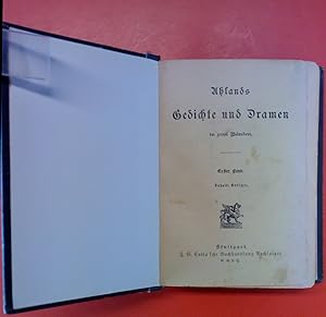 Immagine del venditore per Uhlands Gedichte und Dramen in zwei Bnden - Erster und zweiter Band in einem Buch venduto da biblion2
