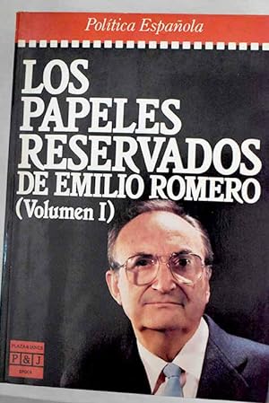 Imagen del vendedor de Los papeles reservados de Emilio Romero, Tomo I a la venta por Alcaná Libros