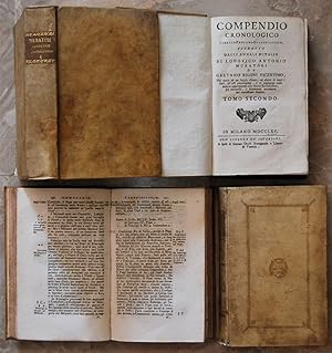 COMPENDIO CRONOLOGICO STORICO PROFANO ECCLESIASTICO. ESTRATTO DAGLI ANNALI D'ITALIA DI LODOVICO A...