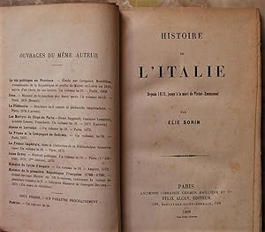 HISTOIRE DE L'ITALIE DEPUIS 1815 JUSQU'A LA MORT DE VICTOR EMMANUEL.