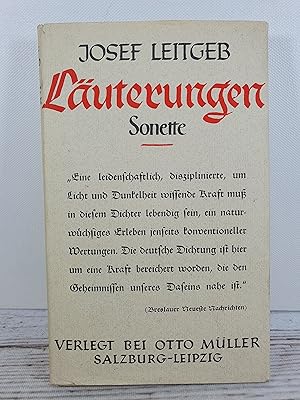 Läuterungen. Sonette