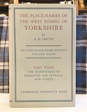 Seller image for The Place-Names Of The West Riding Of Yorkshire Part IV for sale by Bookfare