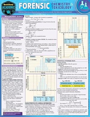 Seller image for Forensic Chemistry & Toxicology: a QuickStudy Laminated Reference Guide by Bell PhD, Suzanne [Wall Chart ] for sale by booksXpress