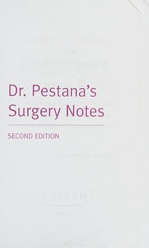 Seller image for Dr. Pestana's Surgery Notes: Top 180 Vignettes for the Surgical Wards (Kaplan Test Prep) for sale by Giant Giant