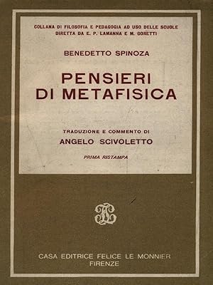 Image du vendeur pour Pensieri di metafisica mis en vente par Librodifaccia