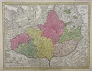 Bild des Verkufers fr Marchionatus Moravia accurate designatus per Matth. Seutter. Altkolorierte Kupferstich-Karte von T. C. Lotter aus "Atlas minor". Ausgburg, Tobias Conrad Lotter um 1760, 19,5 x 25,5 cm zum Verkauf von Antiquariat Johannes Mller