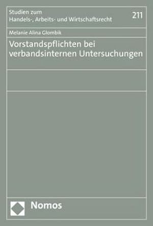 Immagine del venditore per Vorstandspflichten bei verbandsinternen Untersuchungen venduto da Rheinberg-Buch Andreas Meier eK