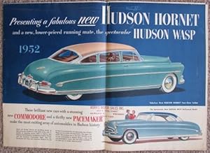 Image du vendeur pour Presenting a fabulous new Hudson Hornet, and a new, lower-priced running mate, the spectacular Hudson Wasp [1952 sales brochure] mis en vente par Crossroad Books