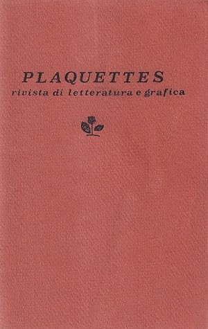 Plaquettes. Rivista di letteratura e grafica - Numero unico, gennaio 1982