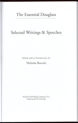 Bild des Verkufers fr The Essential Douglas: Selected Writings & Speeches zum Verkauf von Craig Olson Books, ABAA/ILAB