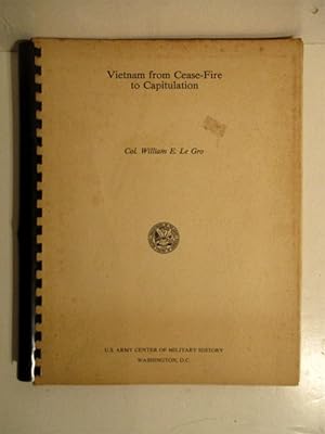Seller image for Vietnam from Cease-Fire to Capitulation. for sale by Military Books
