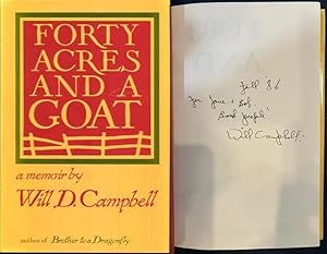 Imagen del vendedor de Forty Acres and a Goat: A Memoir - SIGNED First Edition a la venta por Turgid Tomes