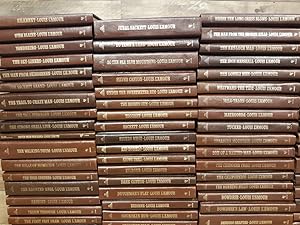 Louis L'Amour Leather Bound Novel Collection, 103+/- Books in Total -  Parrott Marketing Group