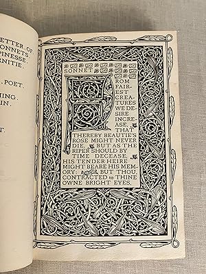 Seller image for Shakespeare's Sonnets, Reprinted from the Edition of 1609 (ValePress)**Finely Bound By Florence Paget** for sale by Dark and Stormy Night Books