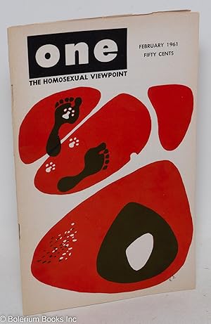 Bild des Verkufers fr ONE Magazine: the homosexual viewpoint; vol. 9, #2, February 1961 zum Verkauf von Bolerium Books Inc.