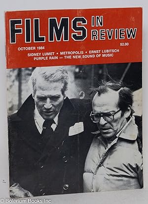 Bild des Verkufers fr Films in Review: vol. 35, #10, Oct. 1984: Sydney Lumet zum Verkauf von Bolerium Books Inc.