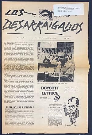 Seller image for Los Desarraigados. Vol. 1 no. 1 (May 1973) for sale by Bolerium Books Inc.