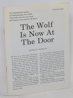 Seller image for The wolf is now at the door for sale by Bolerium Books Inc.