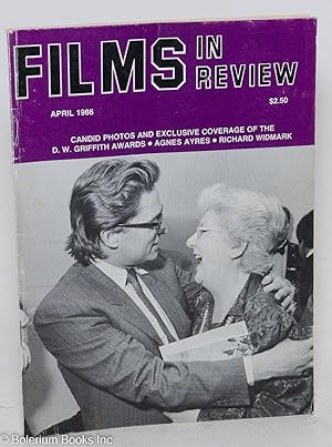 Seller image for Films in Review: vol. 37, #4, April 1986: D.W. Griffith Awards for sale by Bolerium Books Inc.