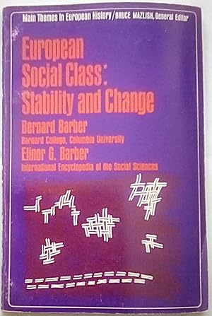 Imagen del vendedor de European Social Class: Stability and Change a la venta por P Peterson Bookseller