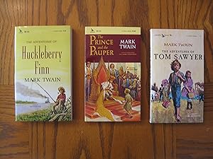 Seller image for Mark Twain Three (3) Airmont Paperback Classics, including: The Adventures of Huckleberry Finn (CL 4); The Adventures of Tom Sawyer (CL 6), and; The Prince and the Pauper (CL 32) for sale by Clarkean Books