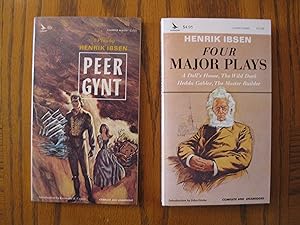 Henrik Ibsen Two (2) Airmont Paperback Classics, including: Four Major Plays (CL 120), and; Peer ...