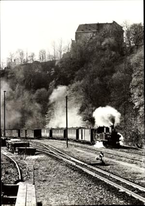 Bild des Verkufers fr Ansichtskarte / Postkarte Wolkenstein im Erzgebirge, Schmalspurbahn Wolkenstein-Jhstadt, Tenderlokomotive 99 51 60, 1981 zum Verkauf von akpool GmbH