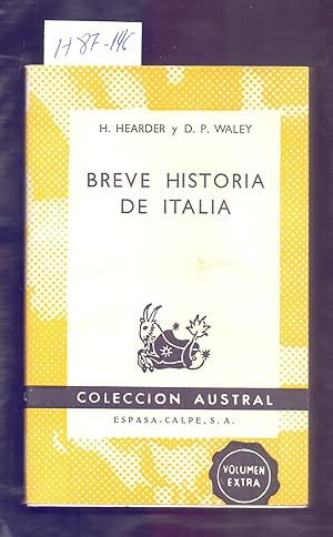 Seller image for BREVE HISTORIA DE ITALIA for sale by Libreria 7 Soles