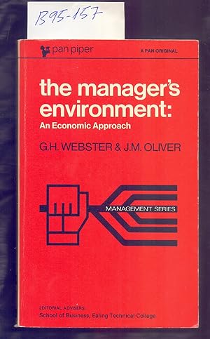 Seller image for THE MANAGER S ENVIRONMENT: AN ECONOMIC APPROACH for sale by Libreria 7 Soles