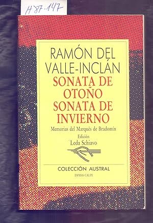 Bild des Verkufers fr SONATA DE OTOO SONATA DE INVIERNO - MEMORIAS DEL MARQUES DE BRADOMIN - zum Verkauf von Libreria 7 Soles