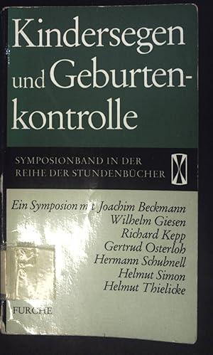 Seller image for Kindersegen und Geburtenkontrolle (Nr. 41) for sale by books4less (Versandantiquariat Petra Gros GmbH & Co. KG)