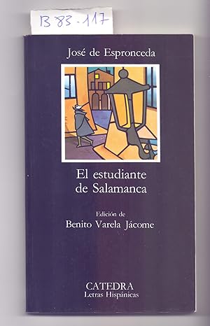 Imagen del vendedor de EL ESTUDIANTE DE SALAMANCA a la venta por Libreria 7 Soles