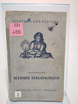 Seller image for Werner Bergengruen. (= Dichtung und Deutung, Heft 2) for sale by Antiquariat Bookfarm
