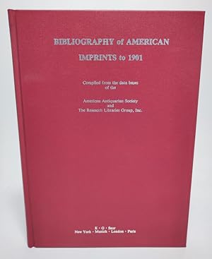 Bibliography of American Imprints to 1901. Main Part. Volume 11. E.B. - Essay.
