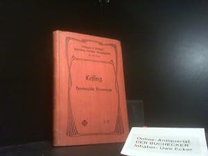 Hamburgische Dramaturgie. Lessing. Hrsg. von Otto Lyon / Velhagen & Klasings Sammlung deutscher A...