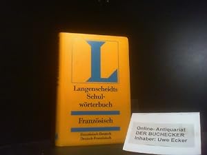 Seller image for Langenscheidts Schulwrterbuch Franzsisch : franz.-dt., dt.-franz. for sale by Der Buchecker