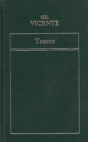 Image du vendeur pour TEATRO mis en vente par Librera Vobiscum