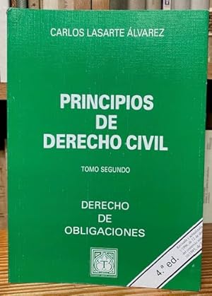 Imagen del vendedor de PRINCIPIOS DE DERECHO CIVIL. Tomo segundo: DERECHO DE OBLIGACIONES a la venta por Fbula Libros (Librera Jimnez-Bravo)