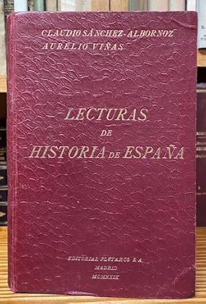 Imagen del vendedor de LECTURAS DE HISTORIA DE ESPAA. Primera edicin a la venta por Fbula Libros (Librera Jimnez-Bravo)