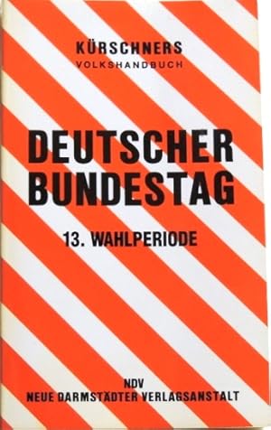 Bild des Verkufers fr Krschners Volkshandbuch Deutscher Bundestag. 13. Wahlperiode, 2. Version = 75. Auflage (Stand 2. Mai 1995) zum Verkauf von Schueling Buchkurier