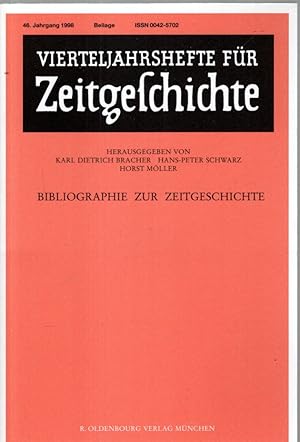 Bild des Verkufers fr Vierteljahreshefte fr Zeitgeschichte. 46. Jahrgang, Beilage "Bibliographie zur Zeitgeschichte" zum Verkauf von Schueling Buchkurier