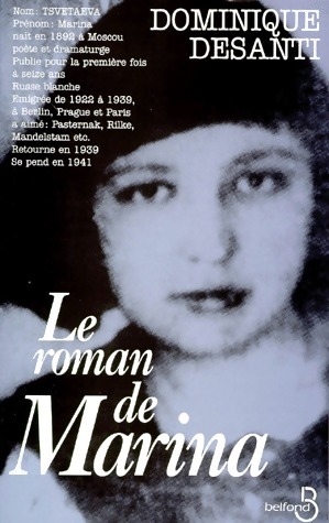 Image du vendeur pour Le roman de Marina - Dominique Desanti mis en vente par Book Hmisphres