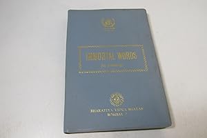 Seller image for Immortal Words - An Anthology - Bharatiya Vidya Bhavan, 1963, Rare Indian book for sale by Devils in the Detail Ltd
